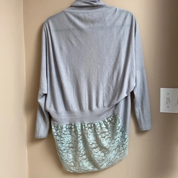 Waterfall Sheer Open Front Cardigan - Picture 4 of 6